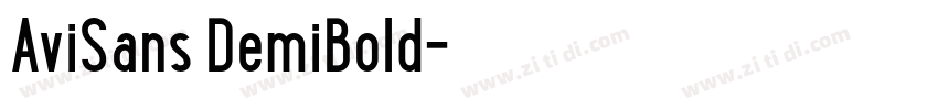 AviSans DemiBold字体转换 AviSans DemiBold字体转换